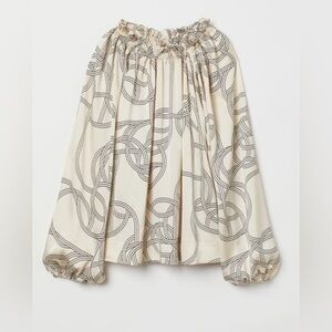 Balloon-sleeved Blouse-size S